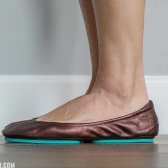 Tieks Gavrieli Size 7 Leather Ballet Flats Slip On Shoes Raspberry Truffle RARE! - Picture 11 of 11